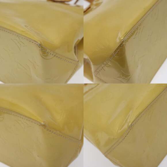 LOUIS VUITTON Monogram Vernis Reade PM Hand Bag Beige M91334 - Picture 10 of 12